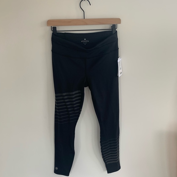 NWT Athleta Reflective Detail Sonar 7/8 Tight  S - Picture 3 of 8